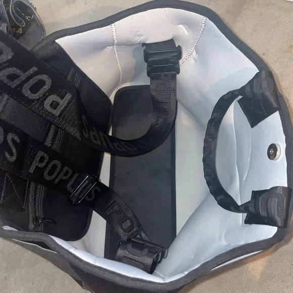 POPUPS ICON TOTE BLACK NEOPRENE PURSE - Picture 8 of 8